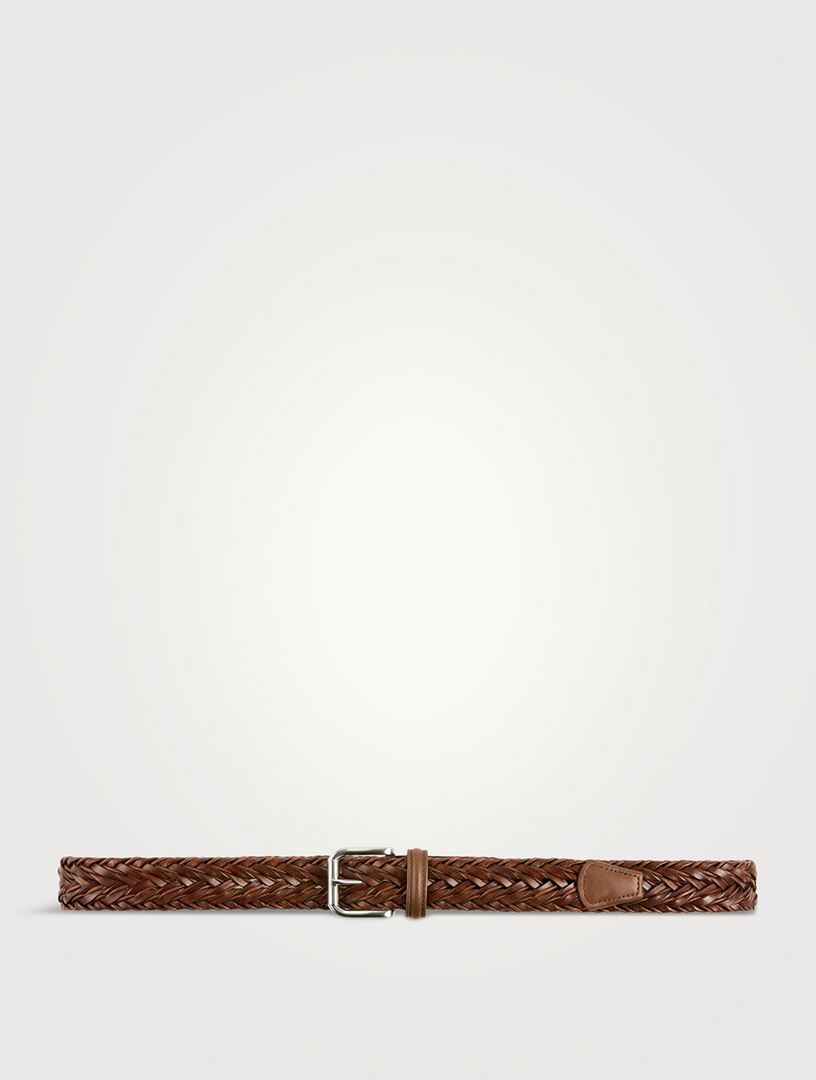 ANDERSON S Leather Woven Belt