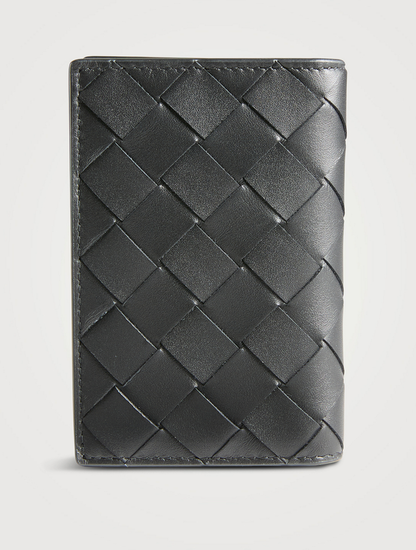 BOTTEGA VENETA◆カセット レザー アコーディオンカードホルダー スターリング/ゼニスカセット ファスナーカードケース| Bottega