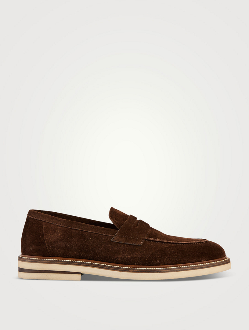 Suede Penny Loafers