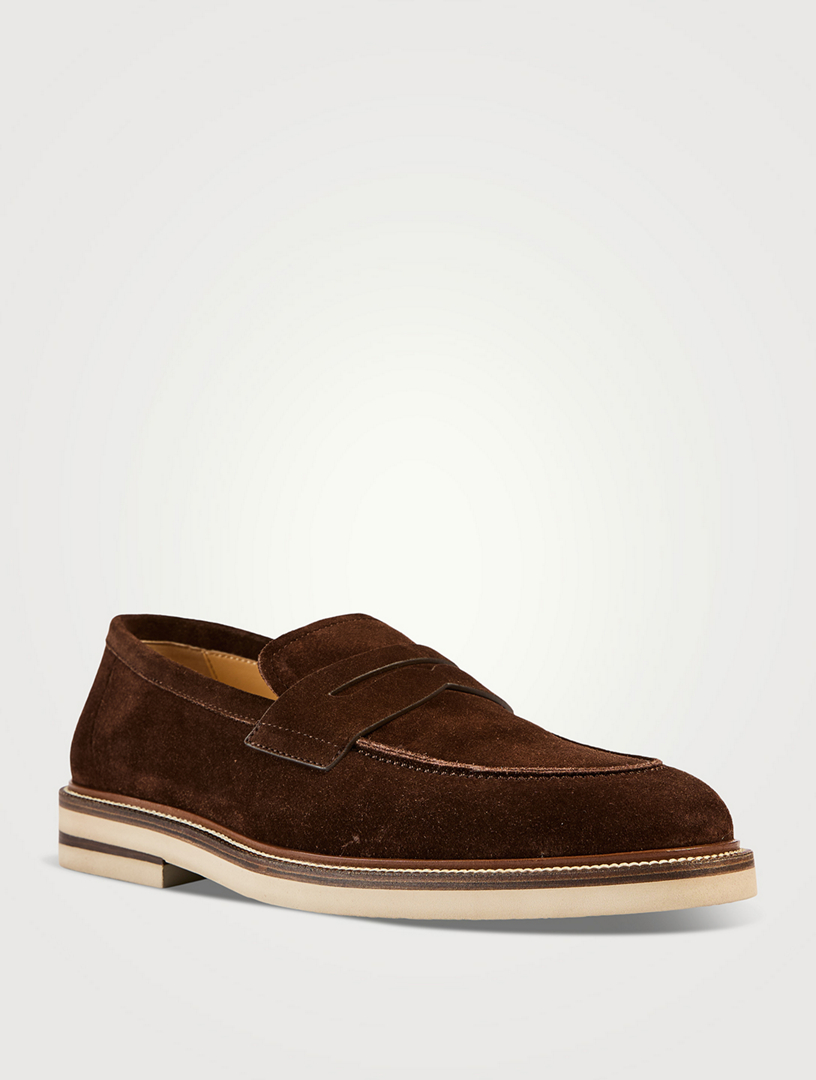 Suede Penny Loafers