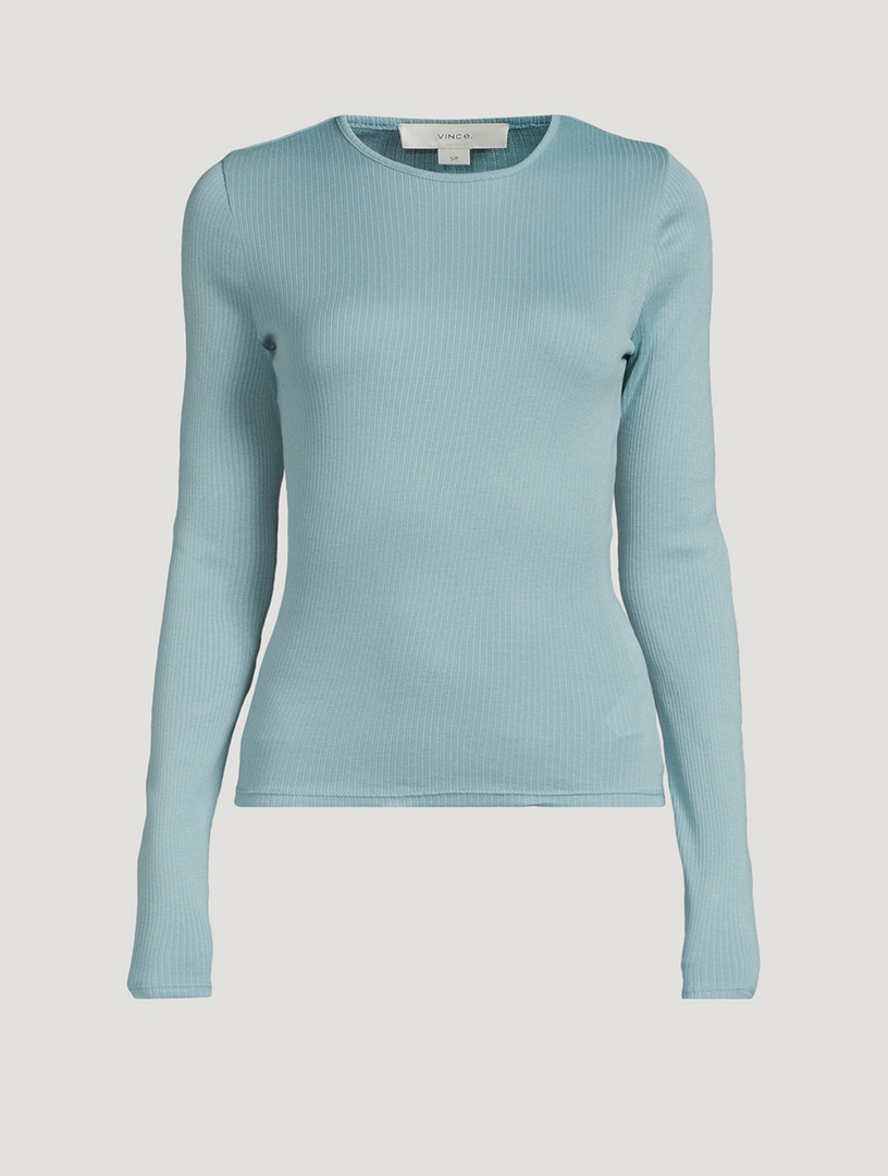 Ribbed Long-Sleeve Top