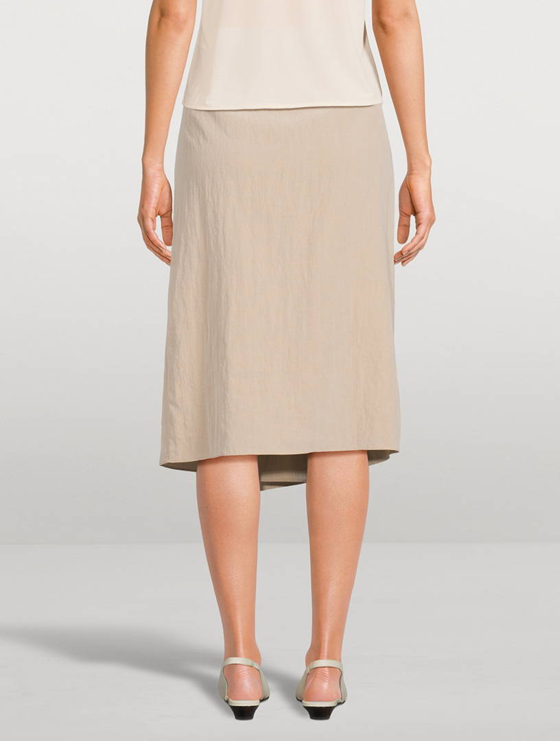 Asymmetric Wrap Skirt