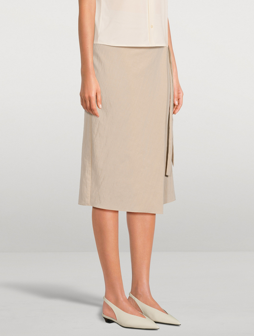 Asymmetric Wrap Skirt