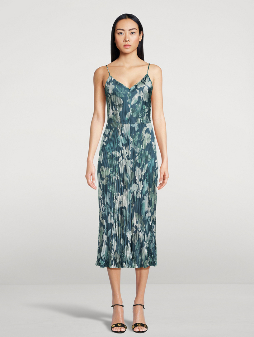 Shimmer Lake Satin Camisole Midi Dress