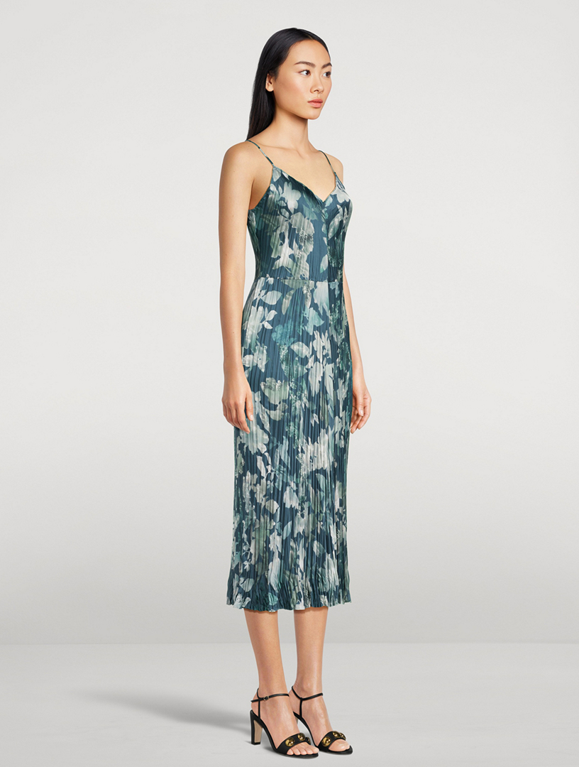 Shimmer Lake Satin Camisole Midi Dress