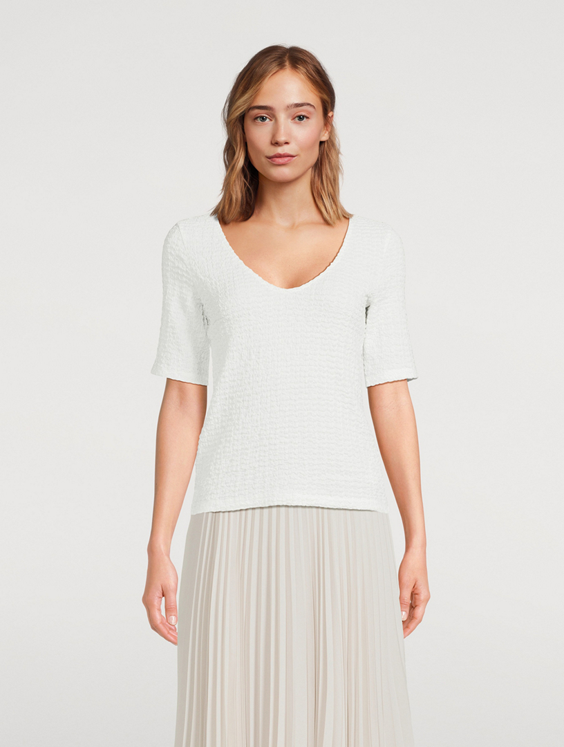 Smocked T-Shirt