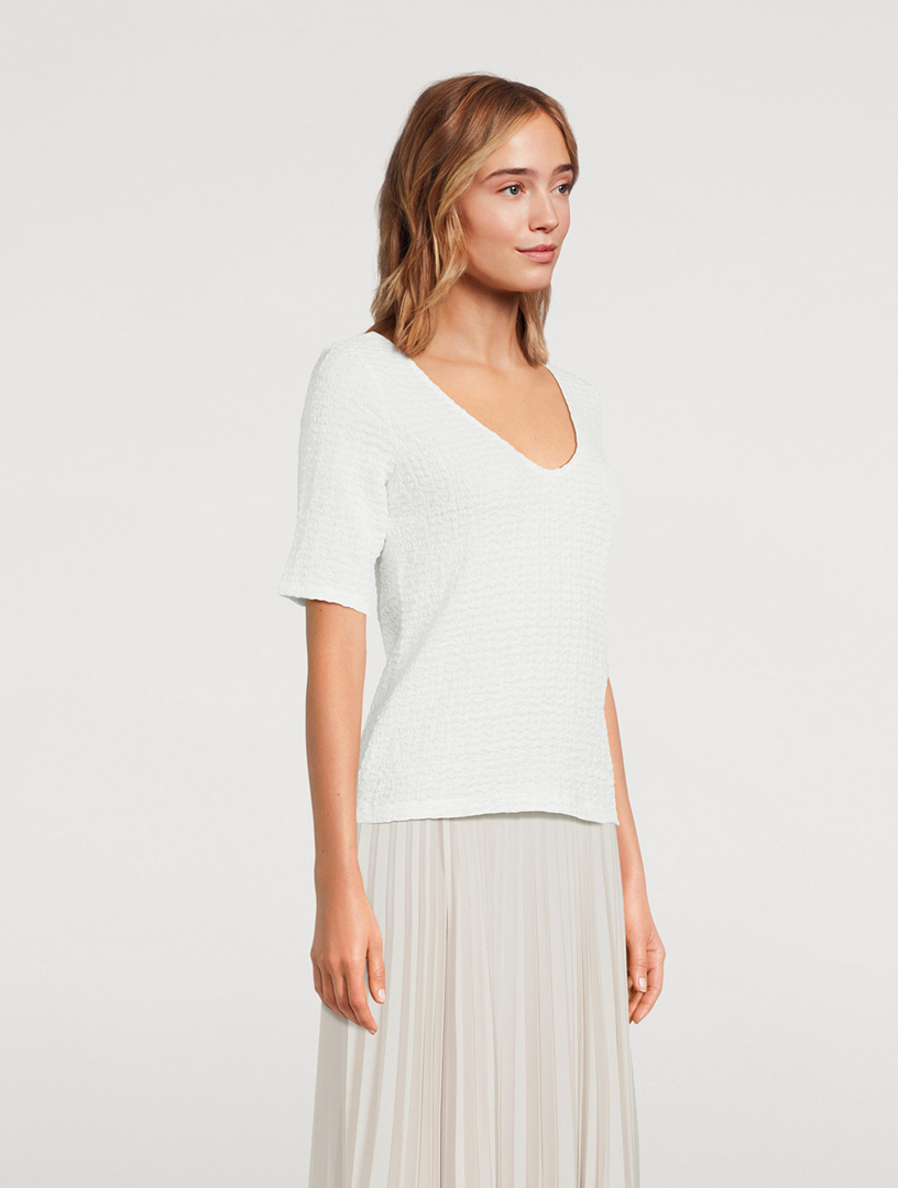 Smocked T-Shirt