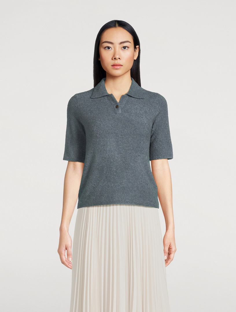 Bouclé Polo Shirt