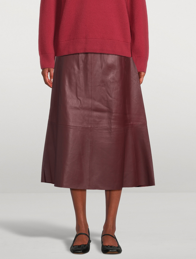 Leather Midi Skirt