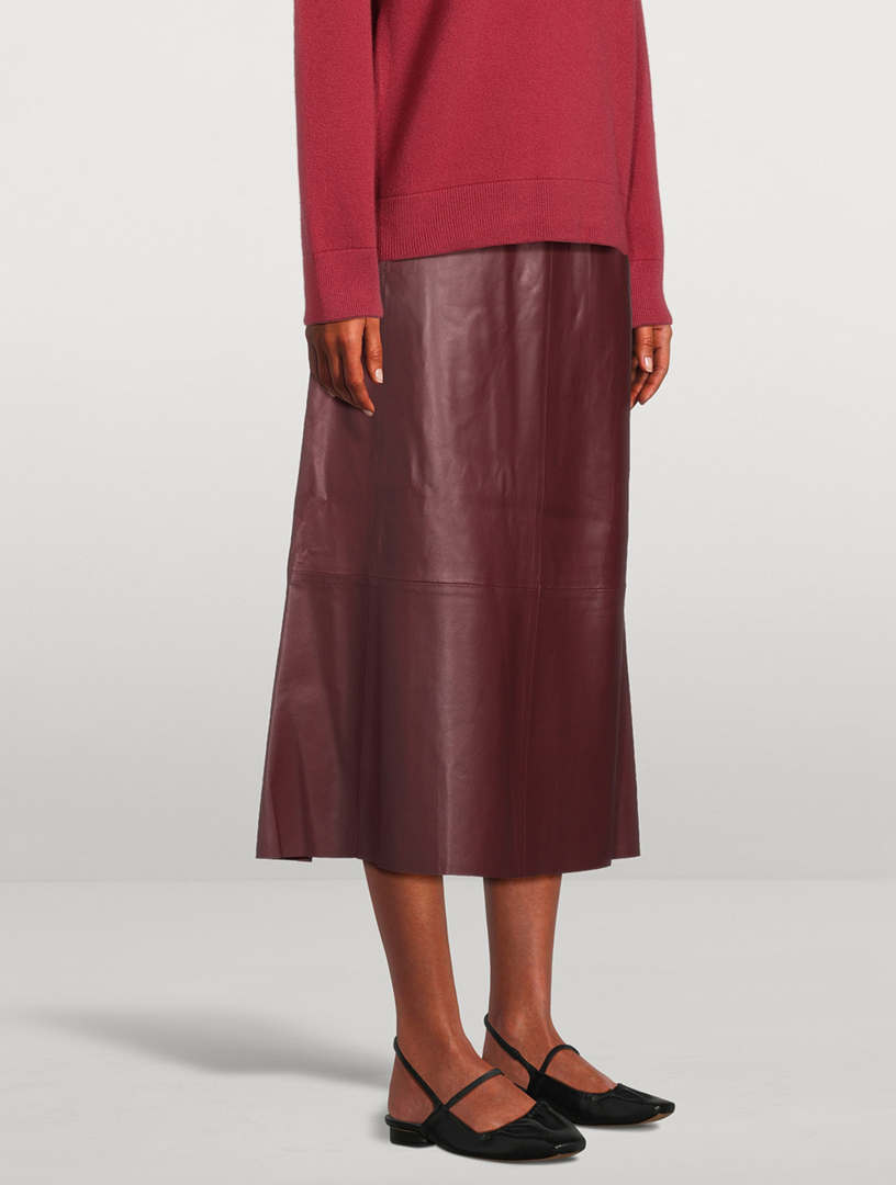 Leather Midi Skirt