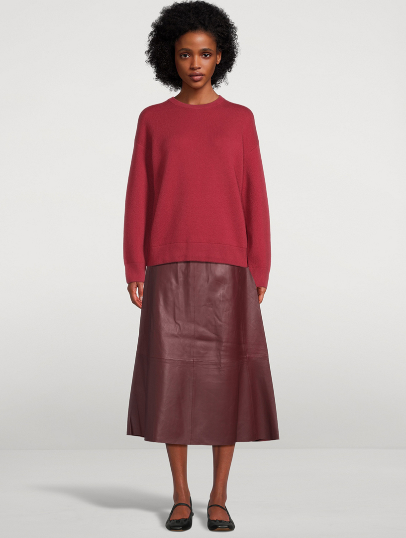 Leather Midi Skirt