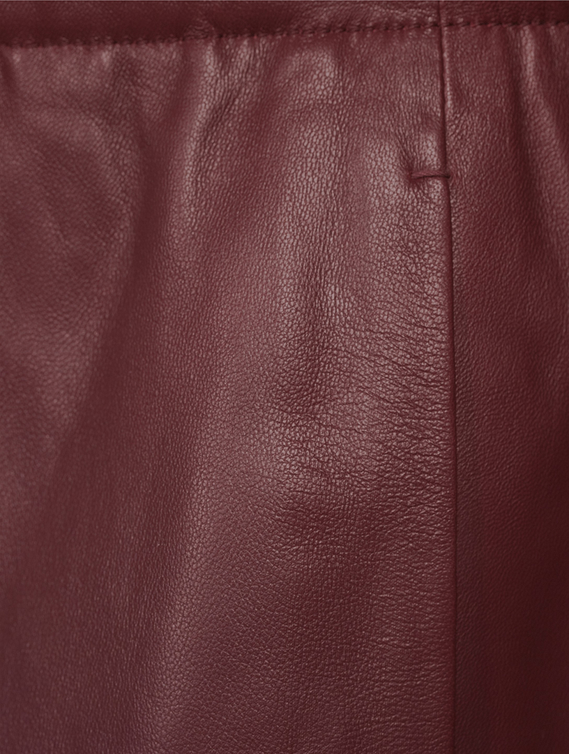 Leather Midi Skirt