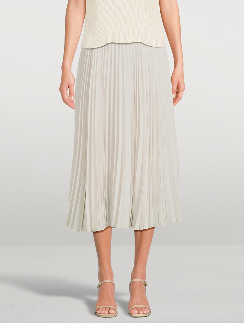 Pleated Midi Skirt