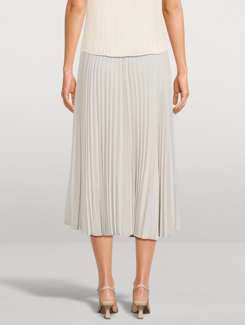 Pleated Midi Skirt