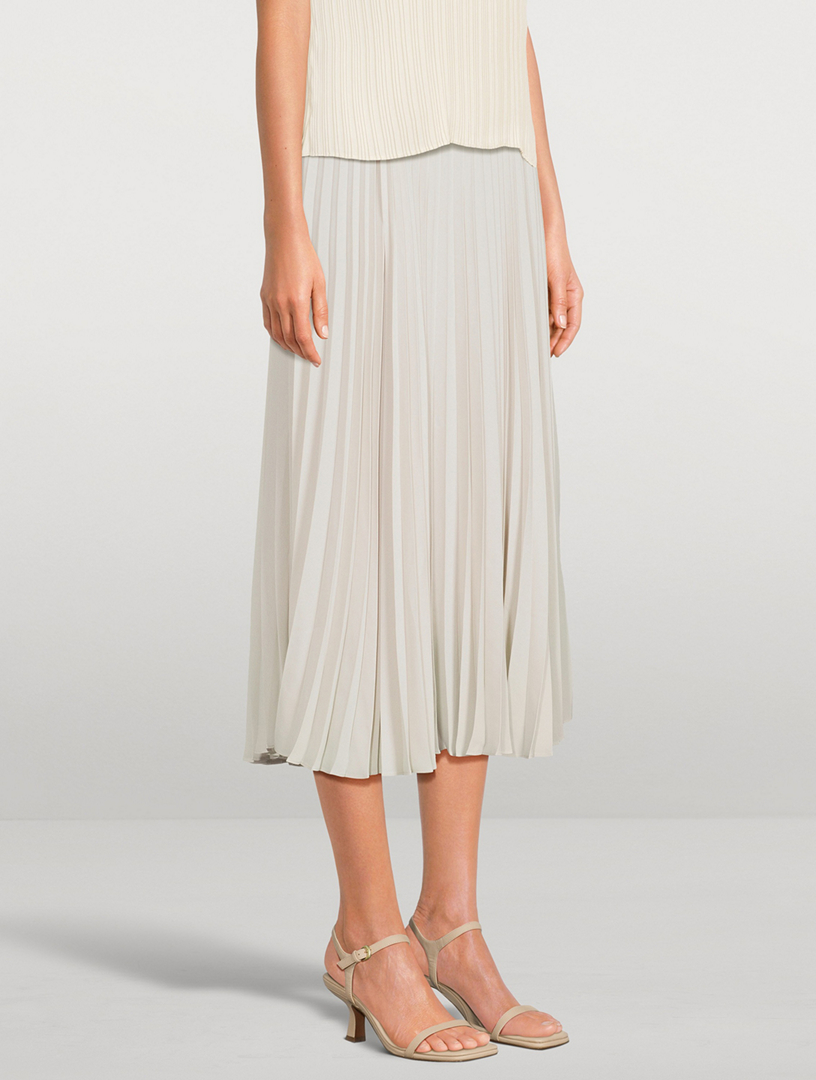 Pleated Midi Skirt