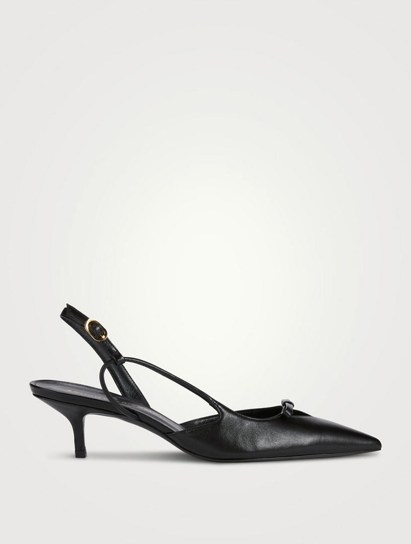 Tully Leather Slingback Pumps