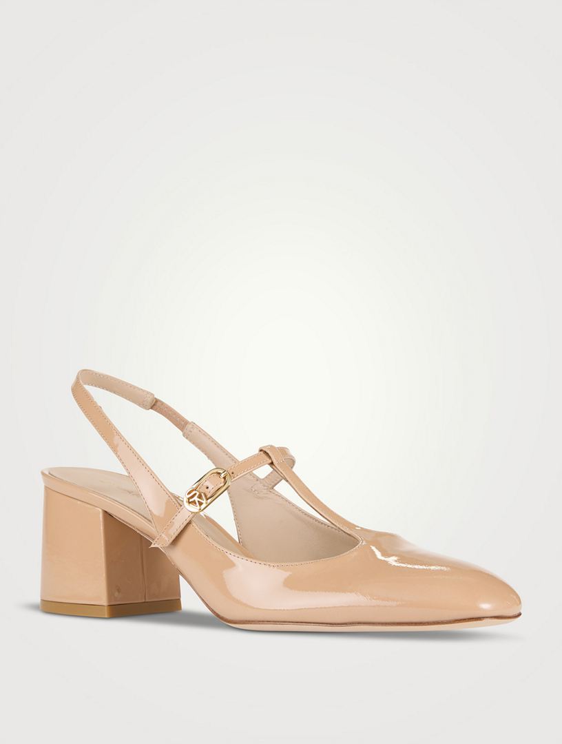 Jane Patent Leather Slingback Mary Pumps
