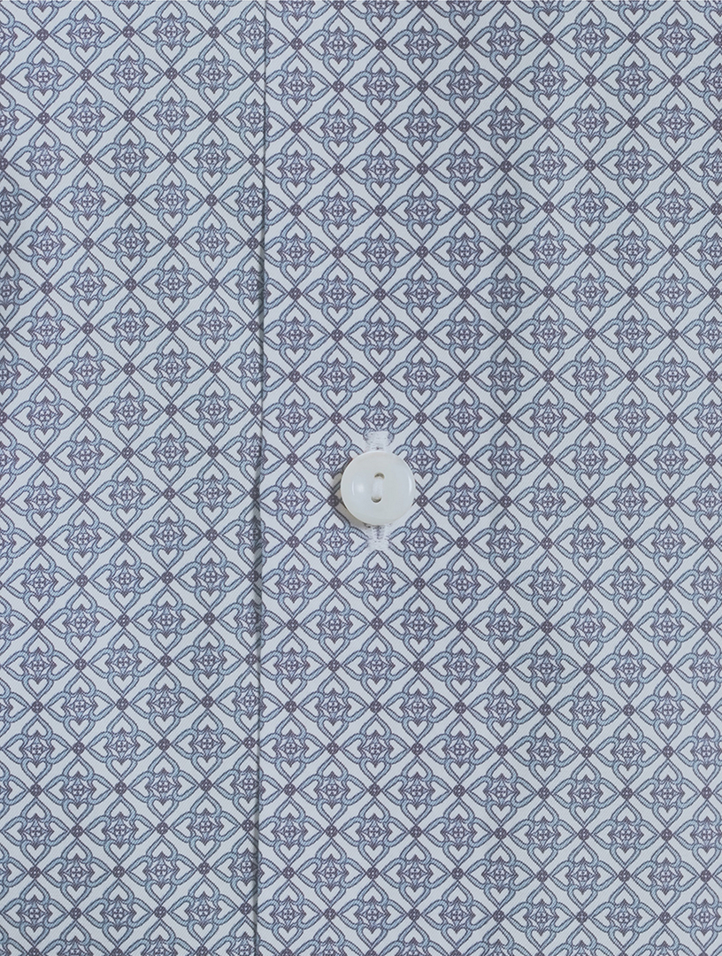 Slim-Fit Fine Twill Shirt Medallion Print
