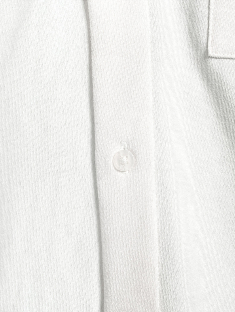 Sueded Cotton Jersey Short-Sleeve Shirt