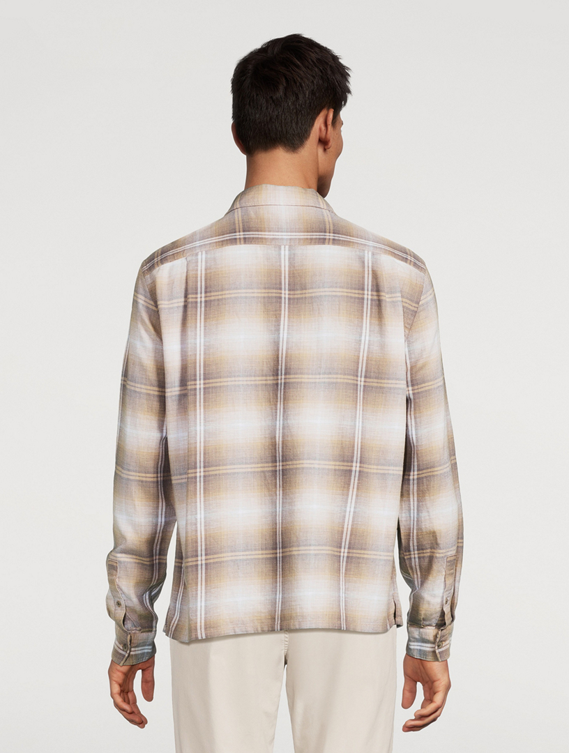 Saguaro Cotton And Hemp Plaid Shirt