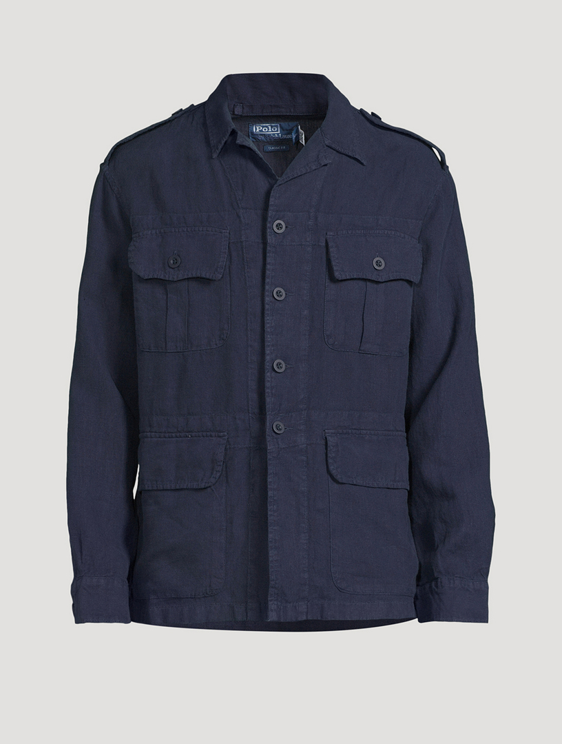 Linen Utility Overshirt