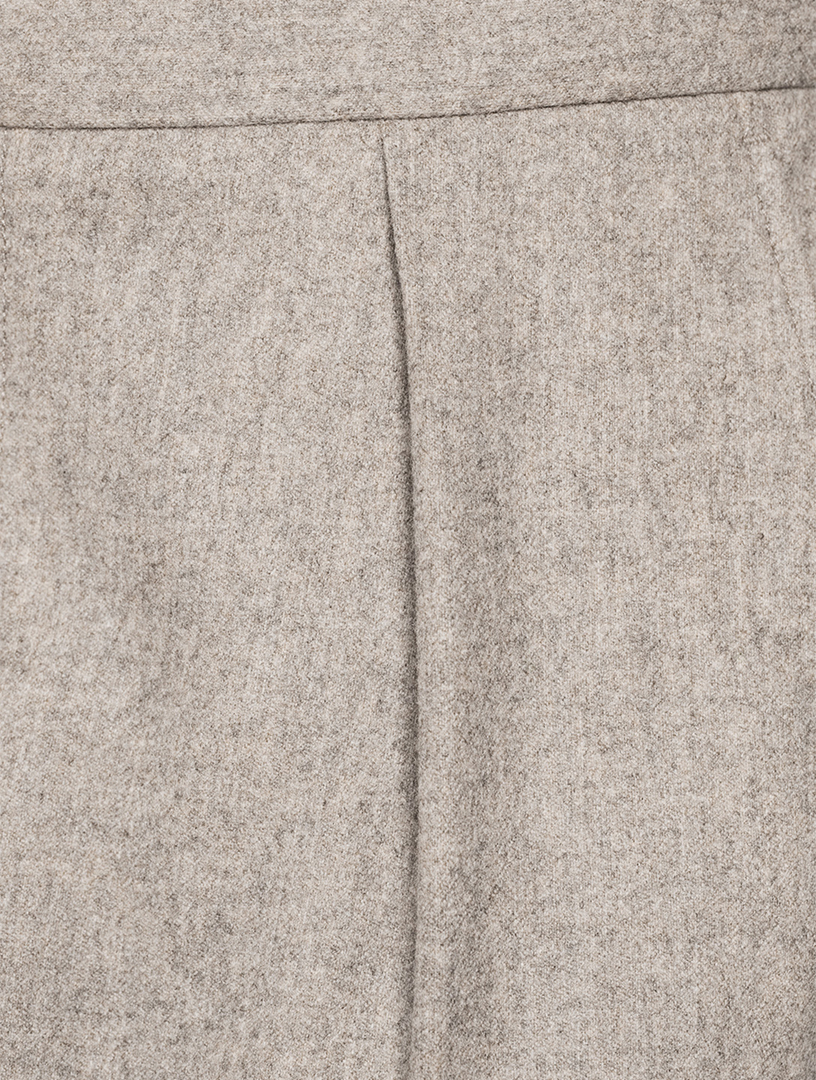 Wool Flannel Tailored Trousers