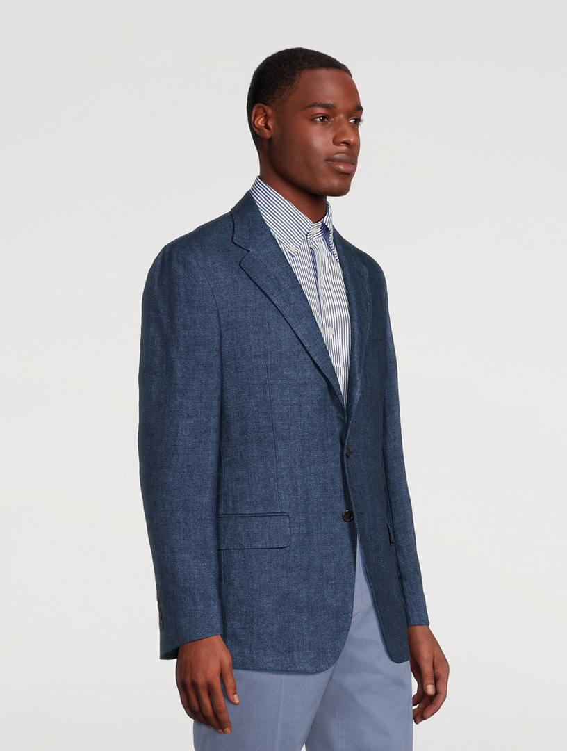 Soft Tailored Linen Sport Coat