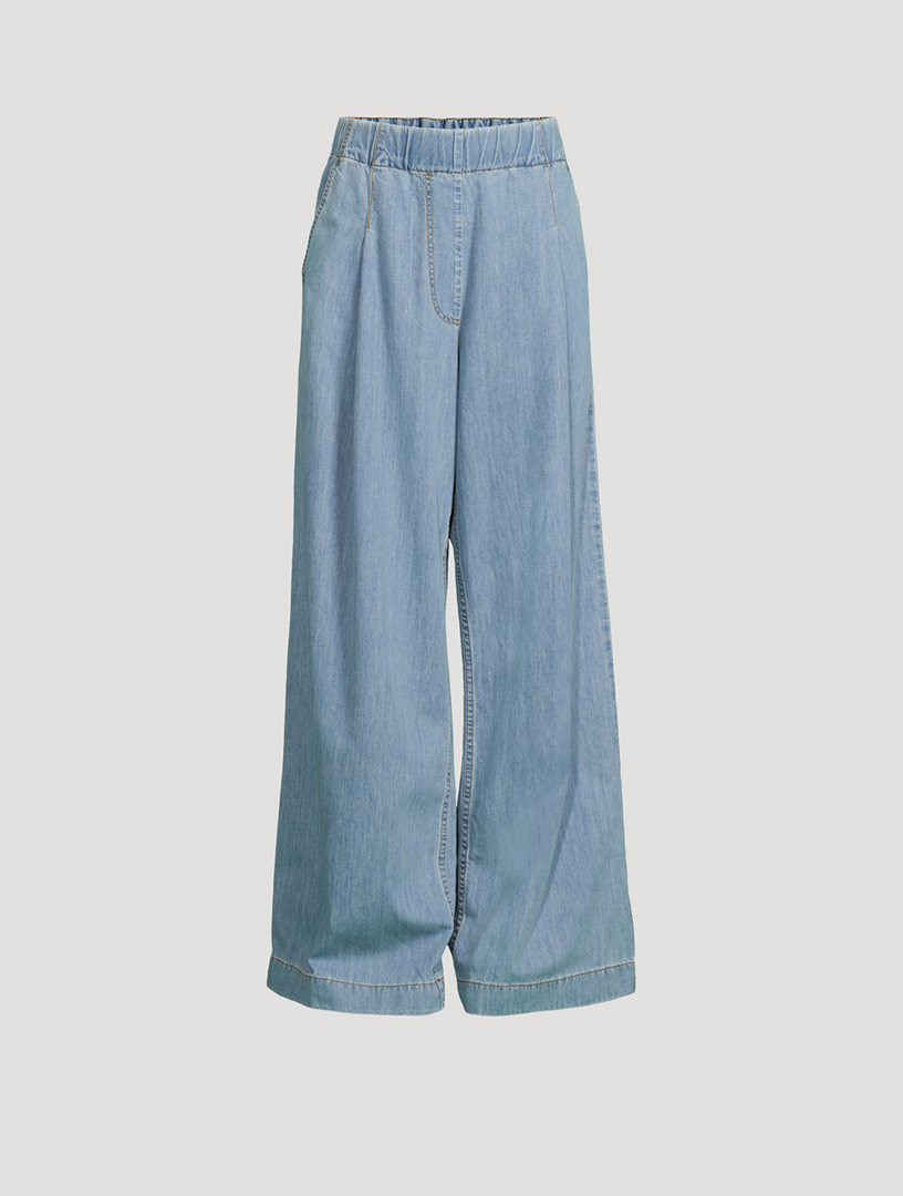 DRIES VAN NOTEN Wide Leg Denim Pants Holt Renfrew