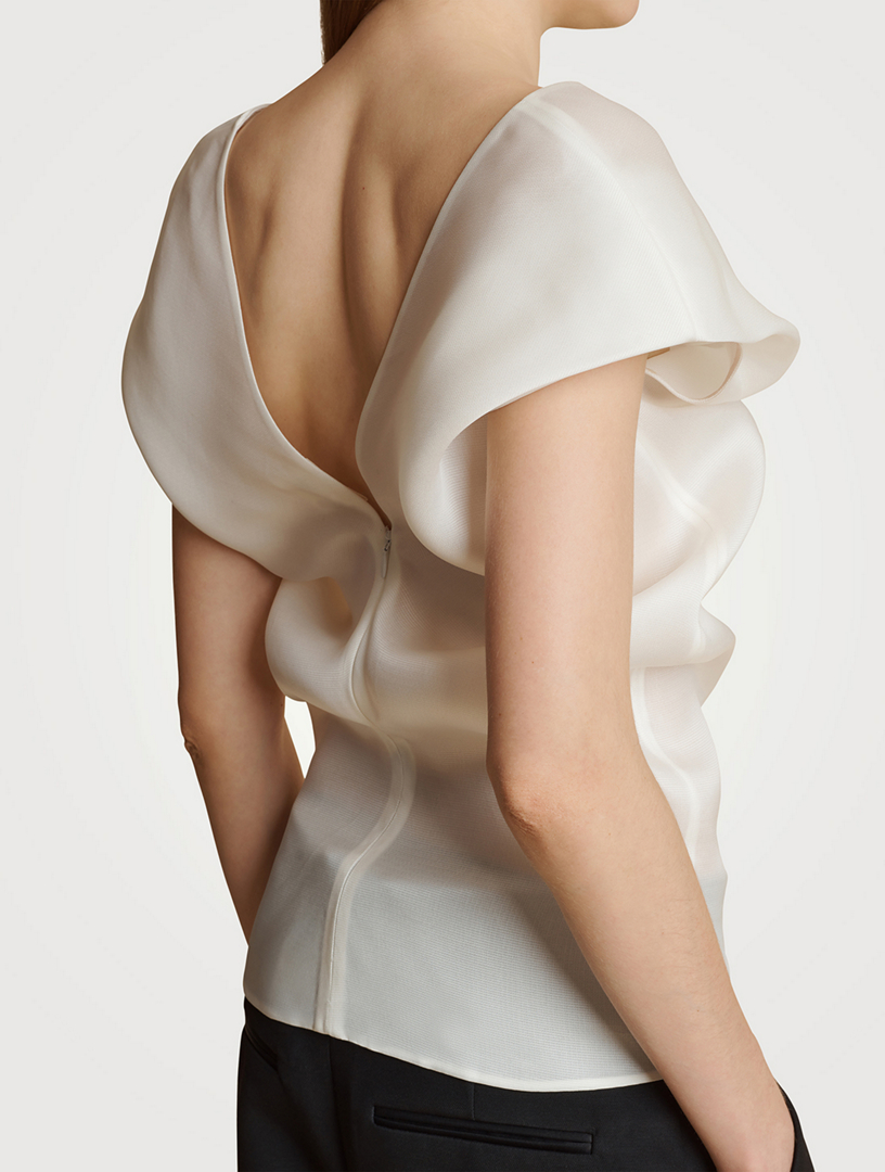 The Ami Silk Organza Blouse