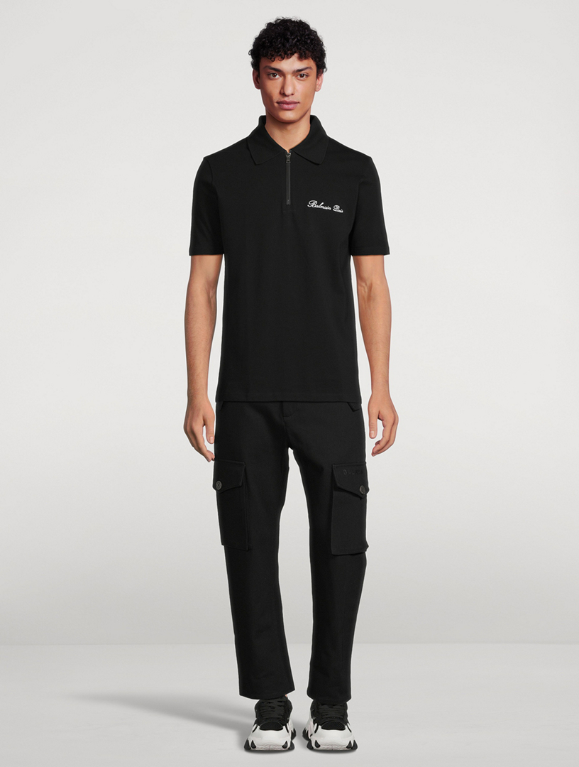 Signature Zipped Polo Shirt