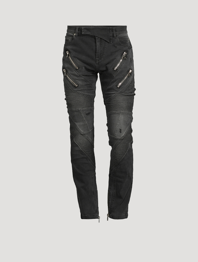 Fashion destroyed balmain jeans