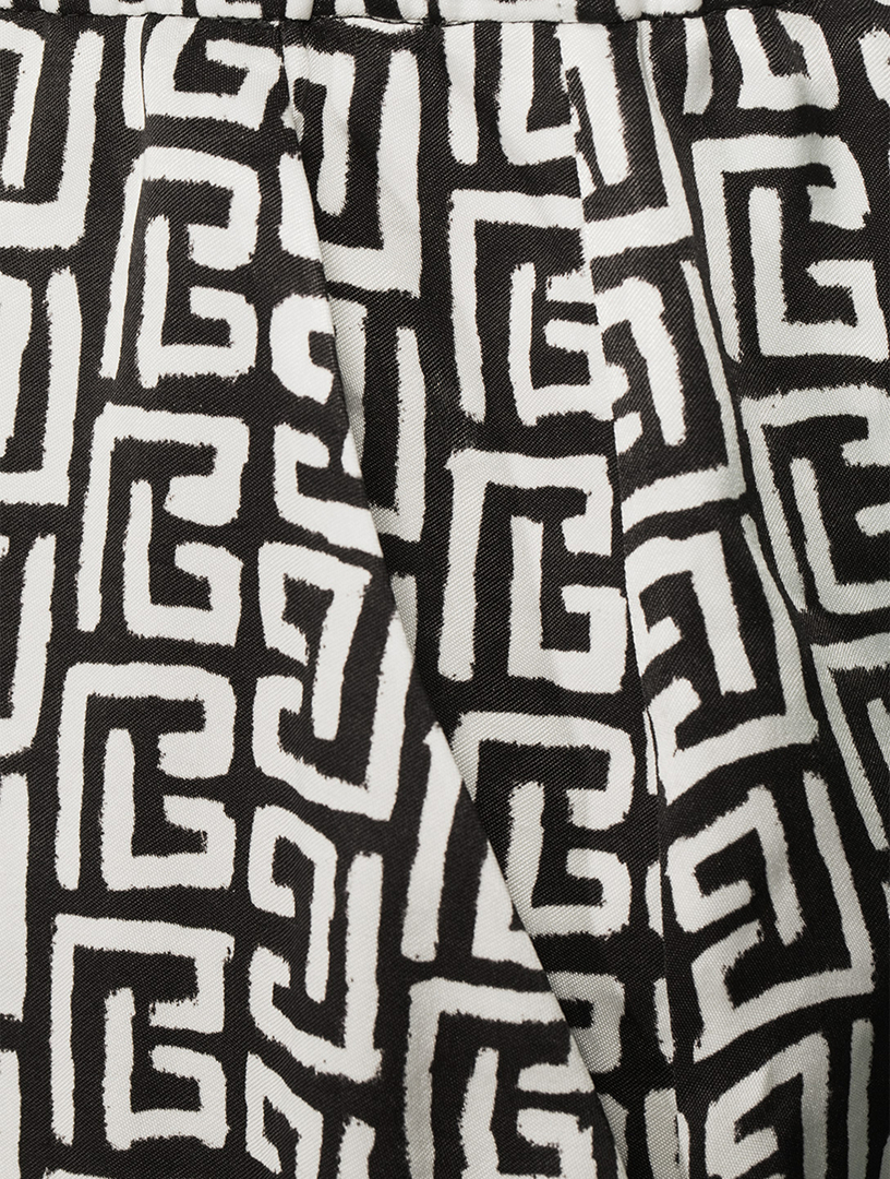 Monogram Print Pyjama Shorts