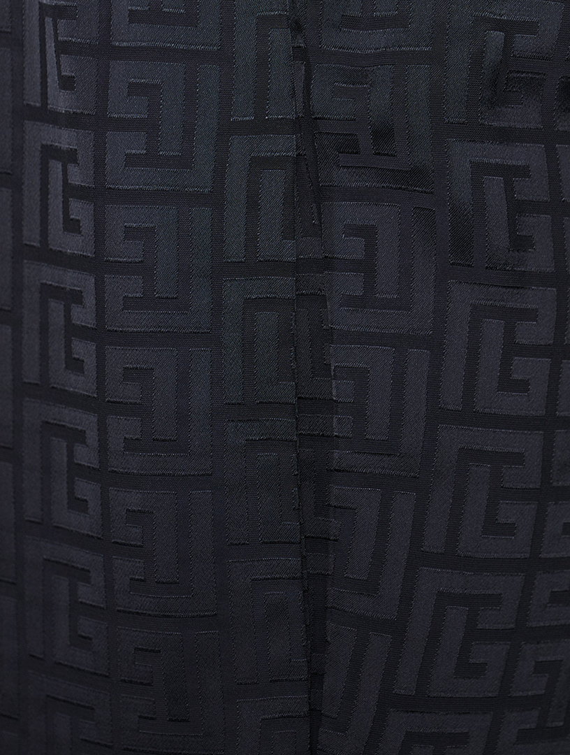 Monogram Satin Jacquard Pants
