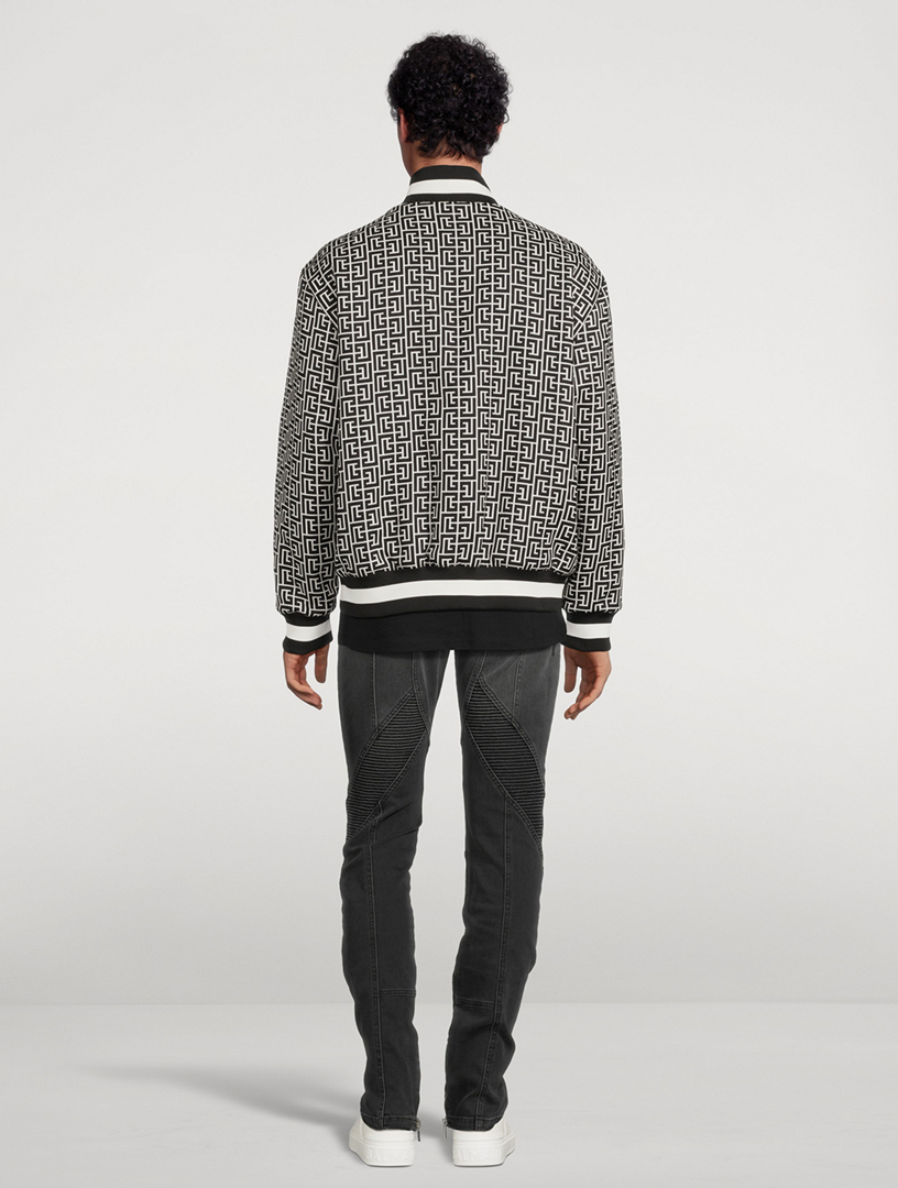 Monogram Jacquard Reversible Bomber Jacket