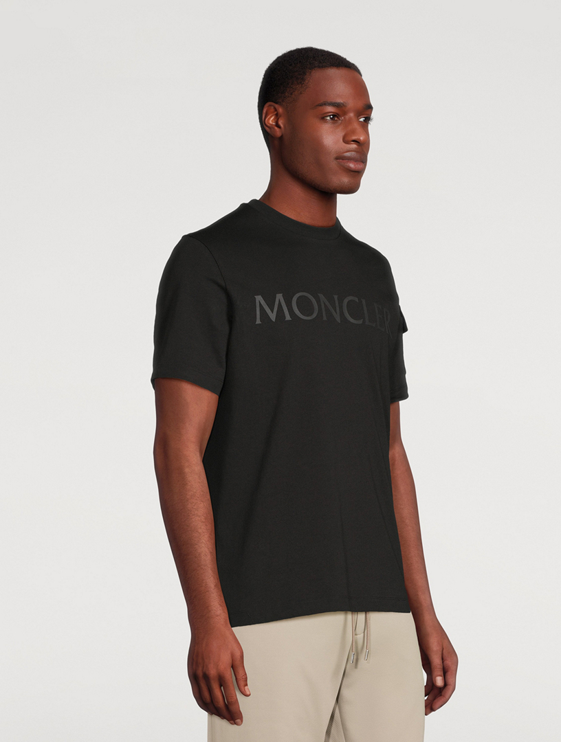 Black moncler t shirt hotsell