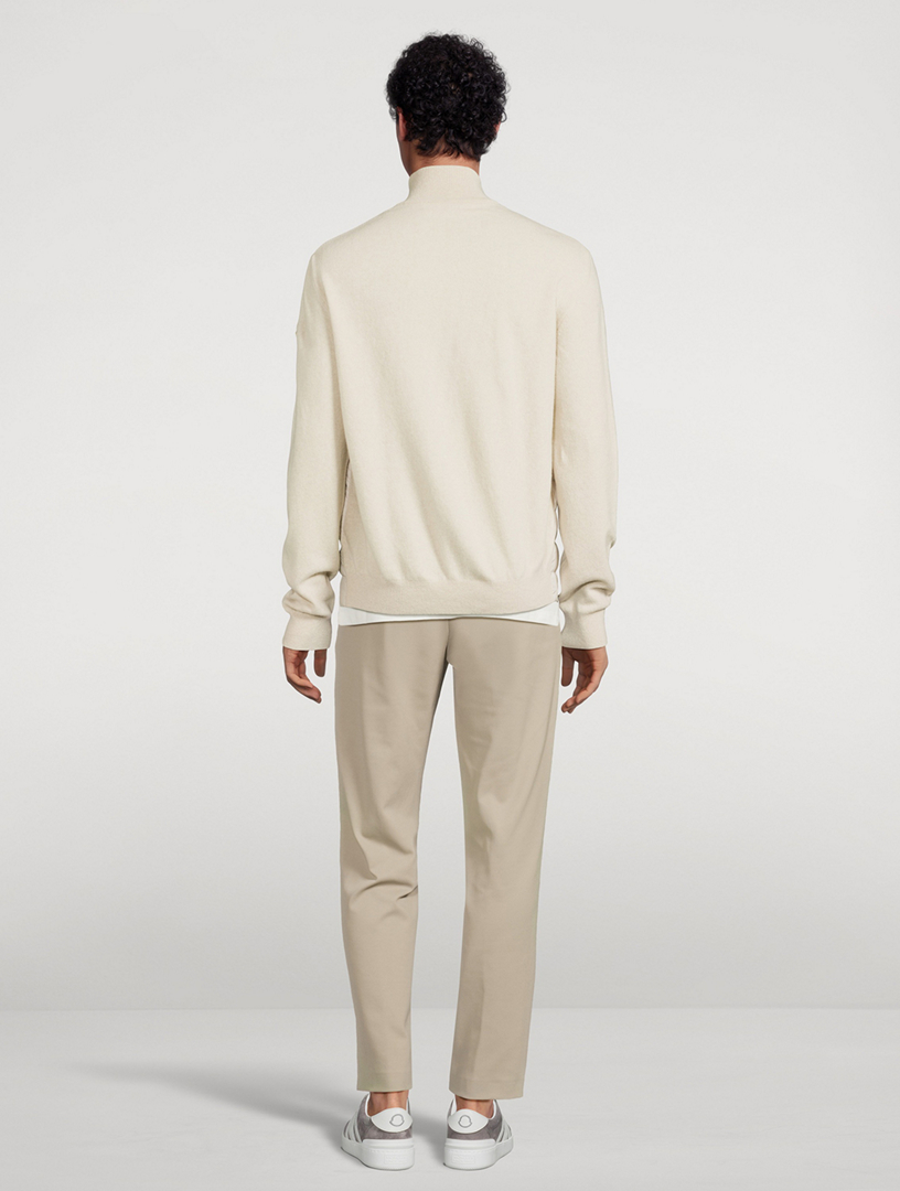 Wool And Cashmere Padded Down Cardigan