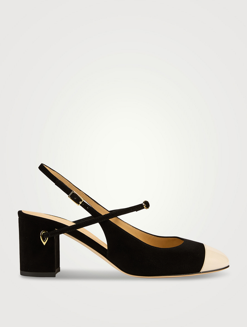 Mattia Suede Slingback Pumps