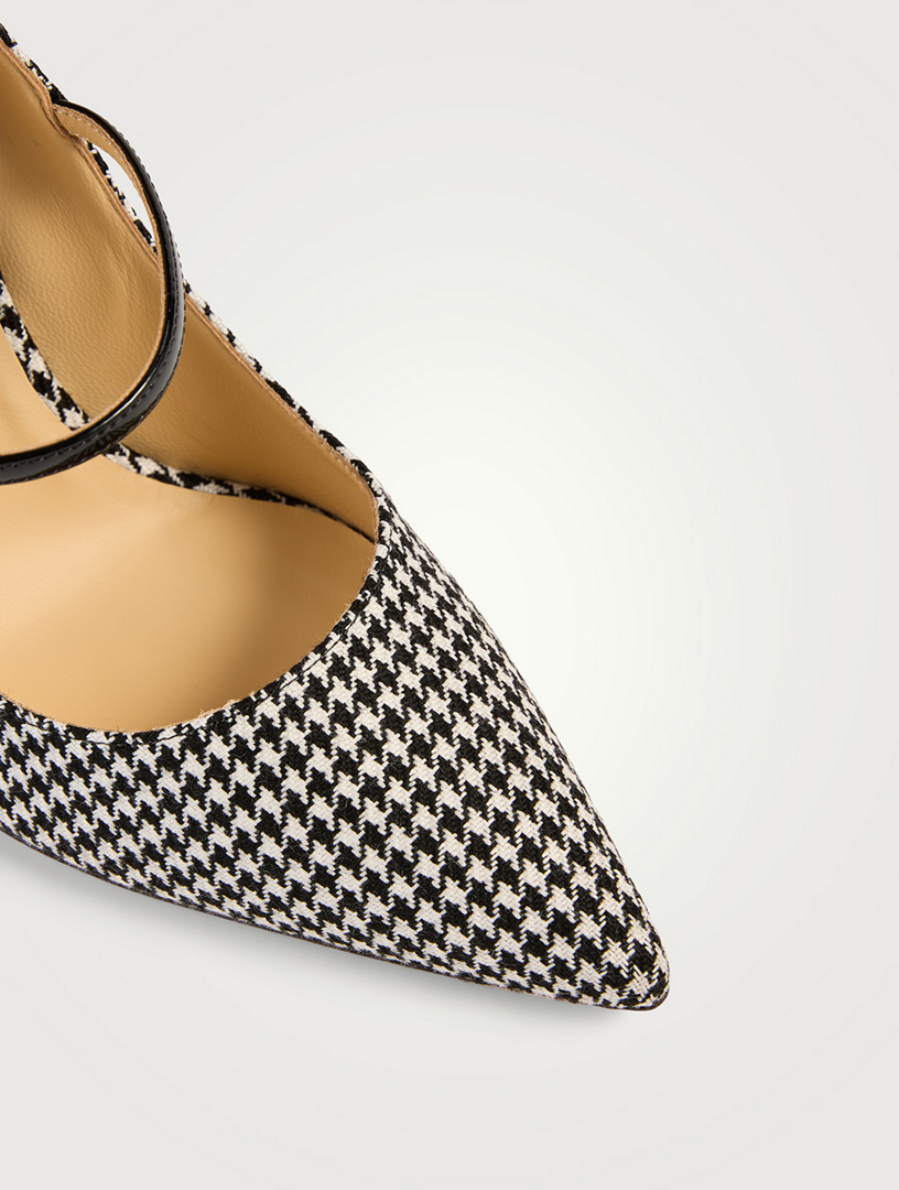Francesco Mary Jane Pumps Houndstooth Print