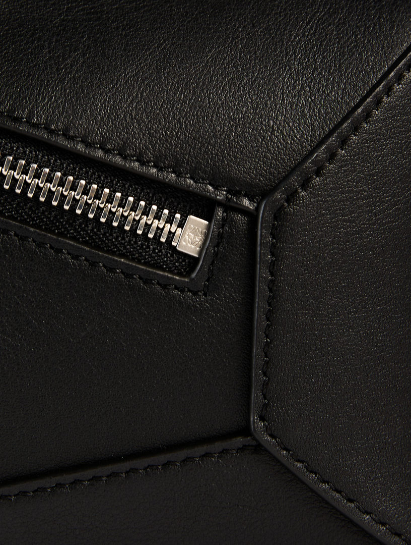 Small Puzzle Leather Belt Bag
