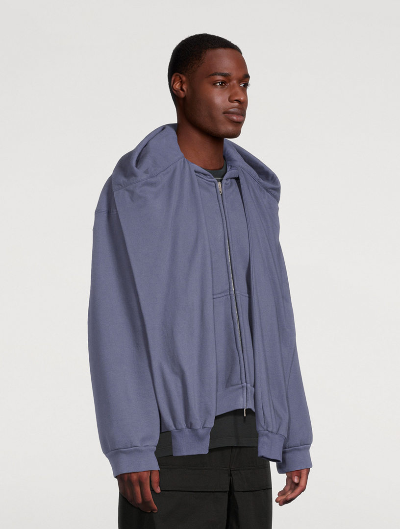 BALENCIAGA Incognito Boxy Zip-Up Hoodie | Square One