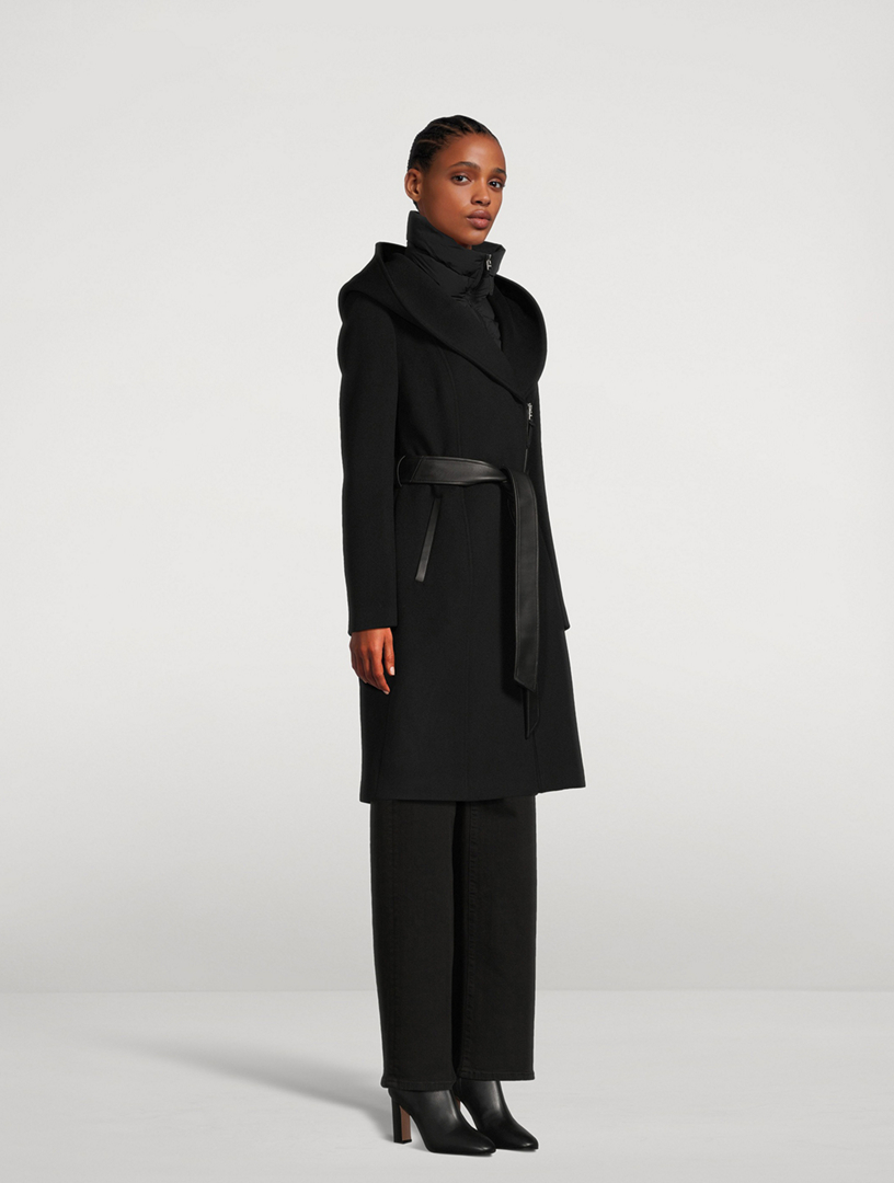 MACKAGE Shia Belted Wool Down Coat | Holt Renfrew