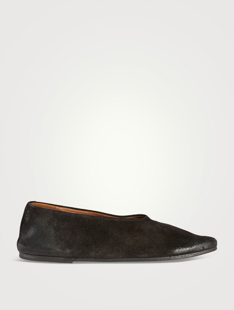 Coltellaccio Suede Ballerina Flats