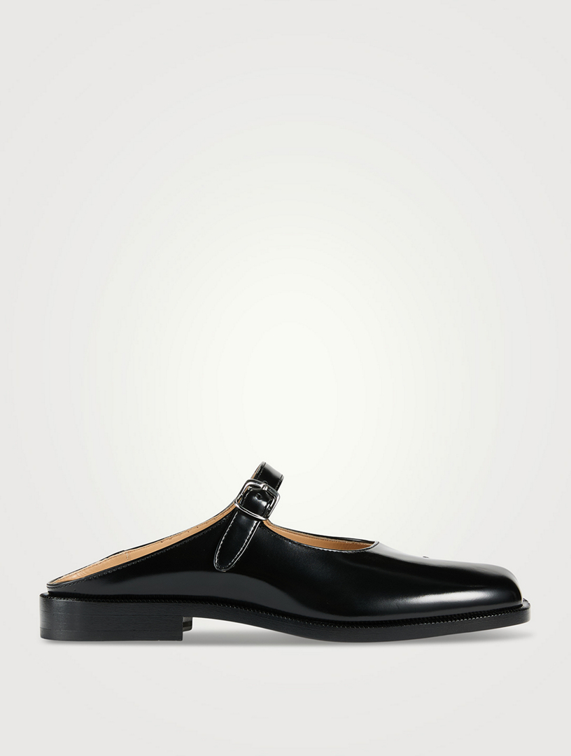 Tabi City Leather Mary Jane Mules