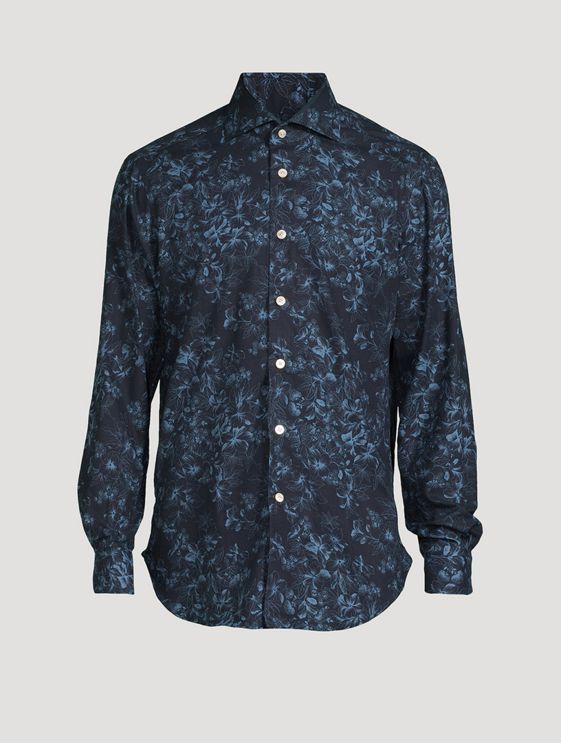 Cotton Sport Shirt Floral Print