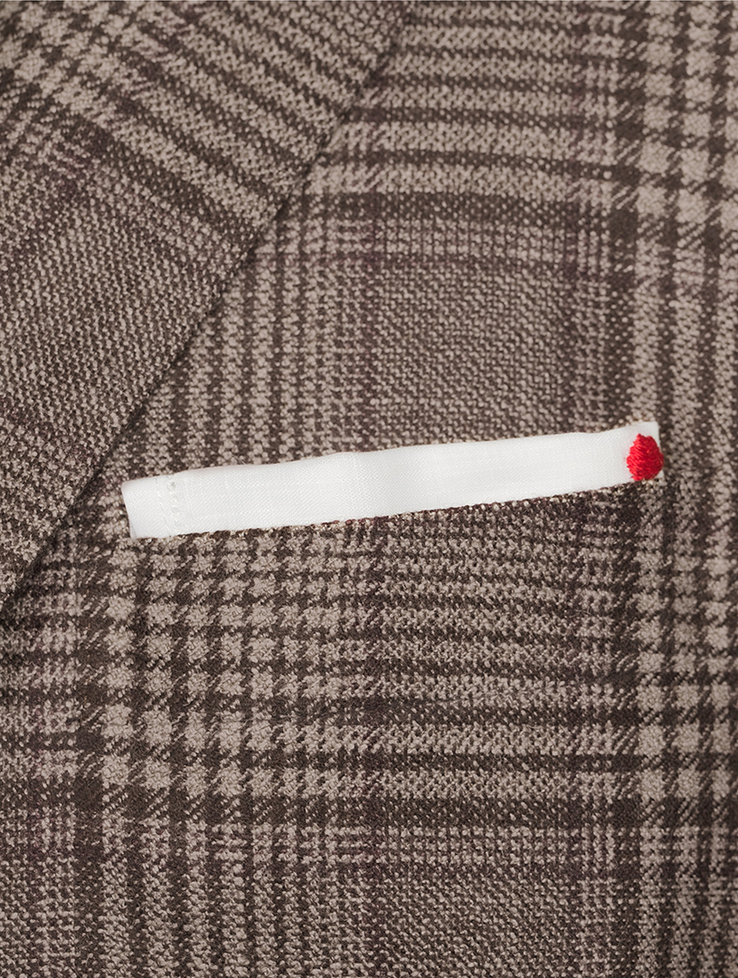 Blazer Jacket Windowpane Print