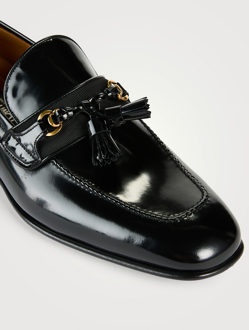 Sean Tassel Patent Leather Loafers