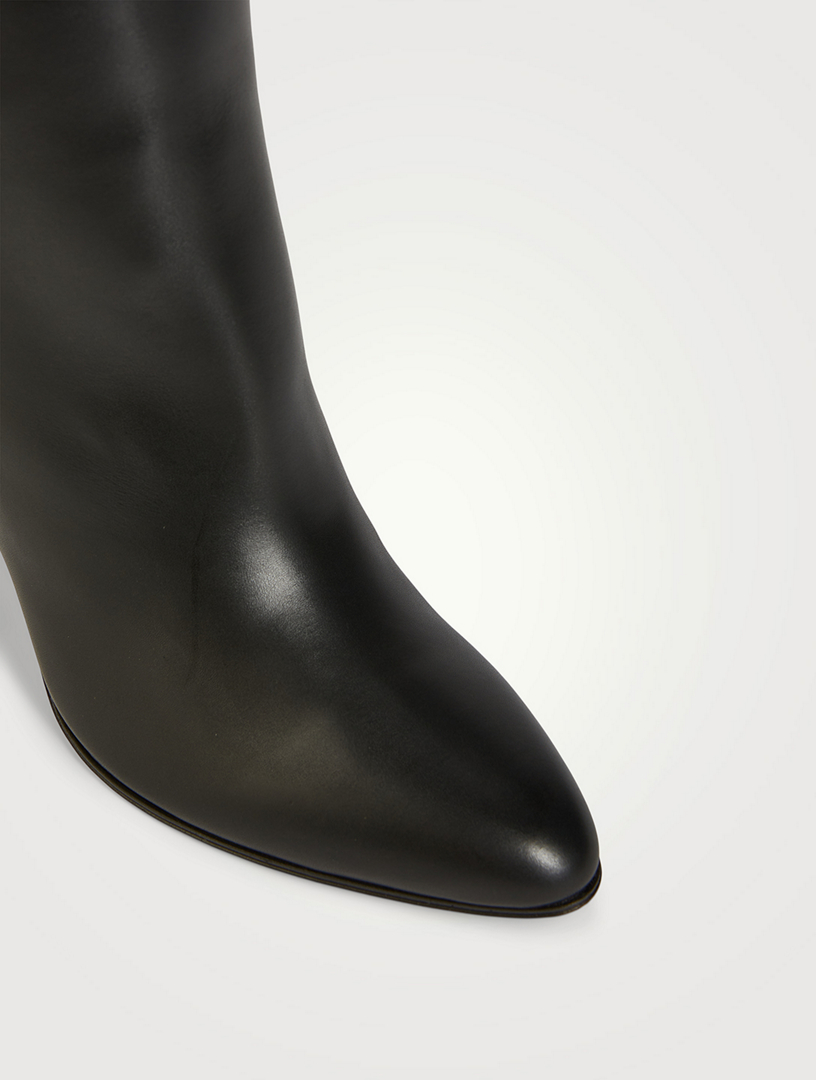 THE ROW Prudens Leather Ankle Boots | Holt Renfrew