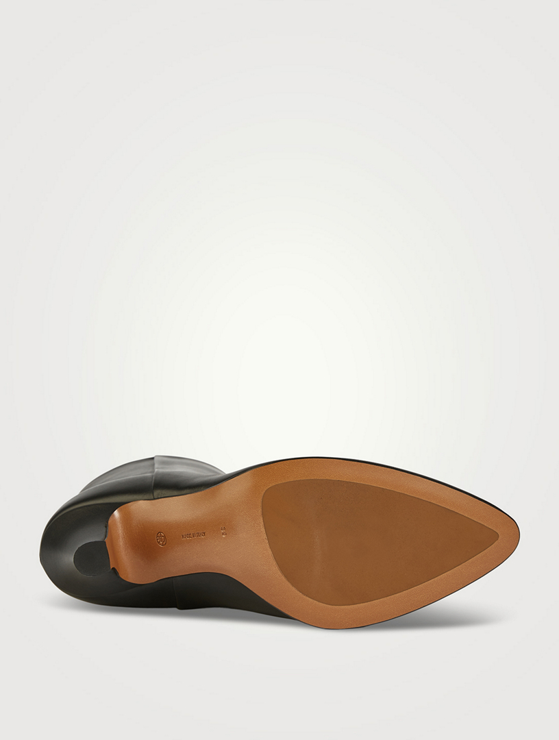 THE ROW Prudens Leather Ankle Boots | Holt Renfrew