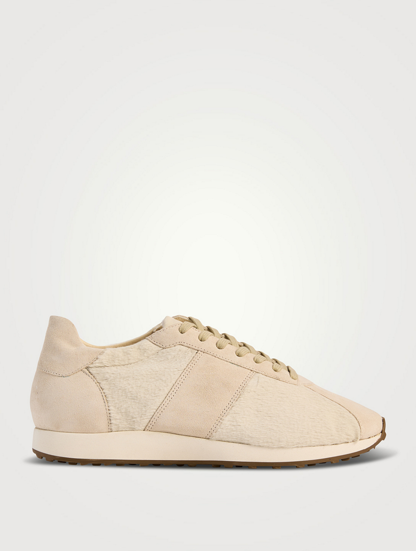 スニーカー THE ROW Suede and Ponyskin Sneakers THE ROW Mica Suede And Ponyhair Sneakers | Holt Renfrew