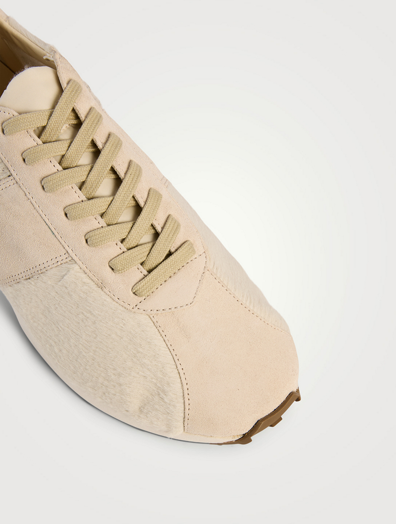 スニーカー THE ROW Suede and Ponyskin Sneakers THE ROW Mica Suede And Ponyhair Sneakers | Holt Renfrew